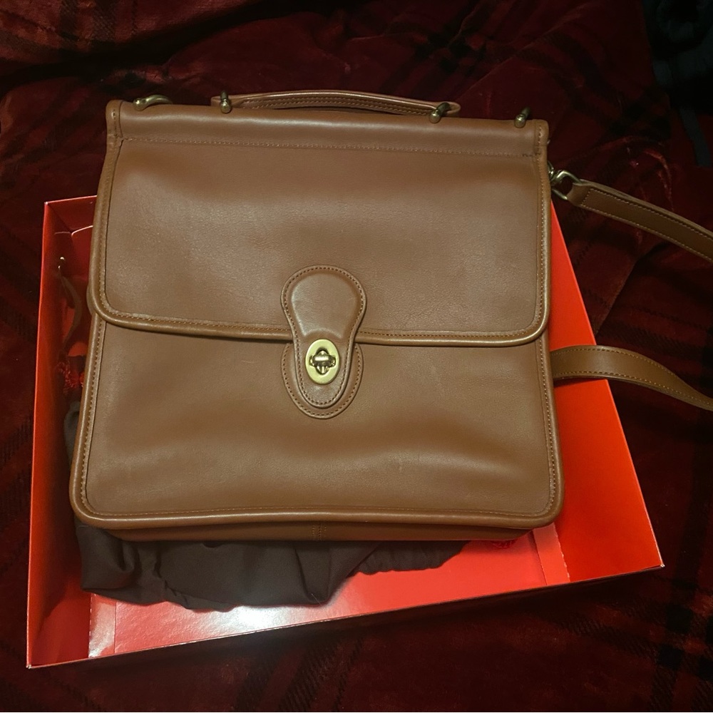 Vintage Leather Coach Bag